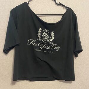 Wild fable New York City Equestrian Club Black Women's Top